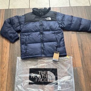 The North Face Black and Navy 1996 Neptuse Puffer Jacket